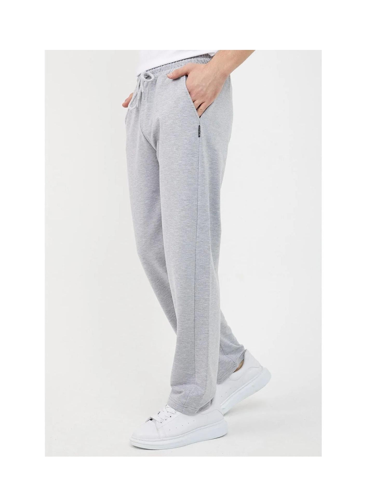 Cotton Blend Straight Leg Jogger Pants: Relaxed Athletic