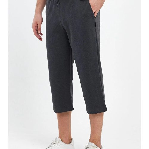 Organic Cotton Capri Sweatpants: Relaxed Fit Jogger Training
