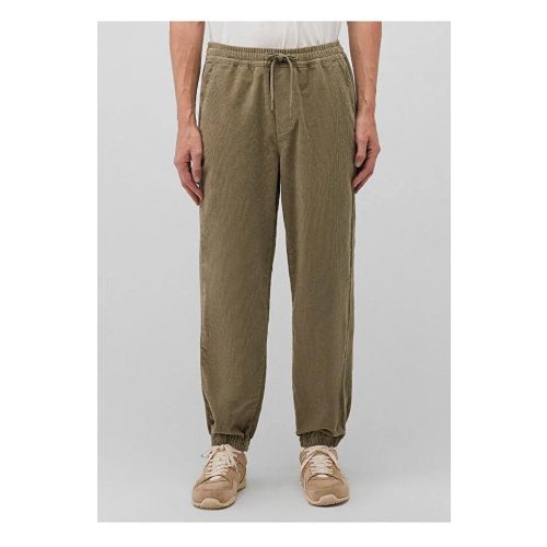 Men's Brown Corduroy Jogger Pants: Loose Fit Cotton