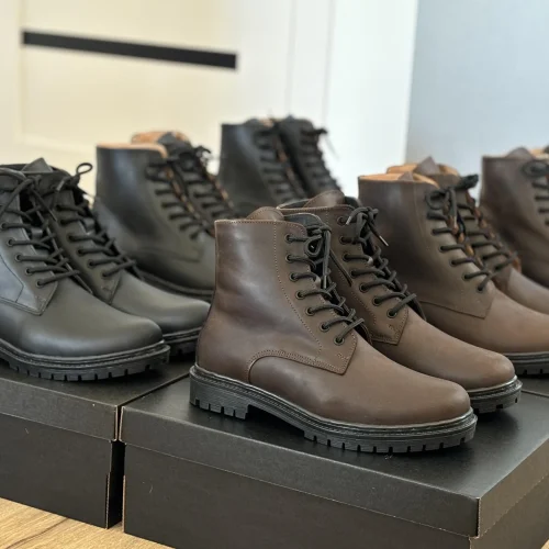Lace Up Riding Boots Men Casual Winter Or