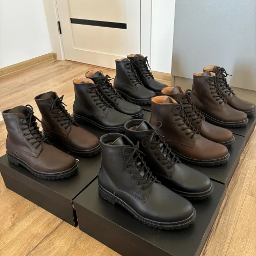 Lace Up Riding Boots Men Casual Winter Or