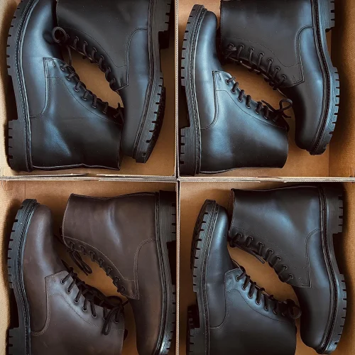Lace Up Riding Boots Men Casual Winter Or