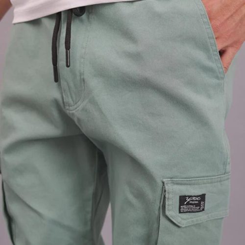 Men's Cotton Cargo Pants: Relaxed Fit Tactical Joggers