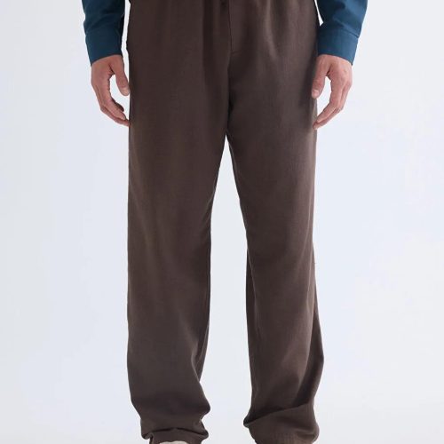 Loose Fit Cotton Linen Look Pants: Wide Leg