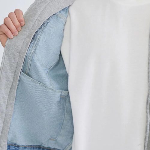 Men's Hooded Denim Jacket: Y2k Vintage Style Relaxed