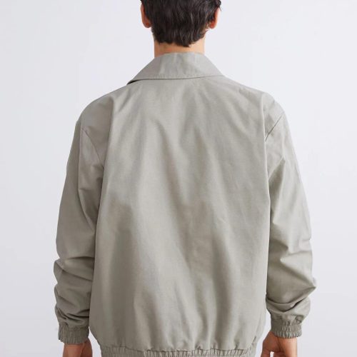 Men's Cotton Bomber Jacket: Lightweight Windbreaker Elastic Cuffs