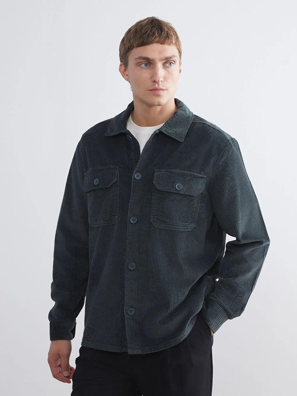Men's Corduroy Jacket: Retro Casual Cotton Winter Coat