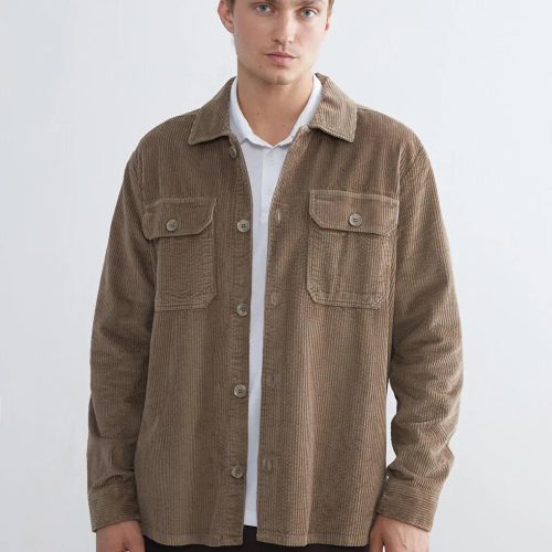 Men's Corduroy Jacket: Retro Casual Cotton Winter Coat