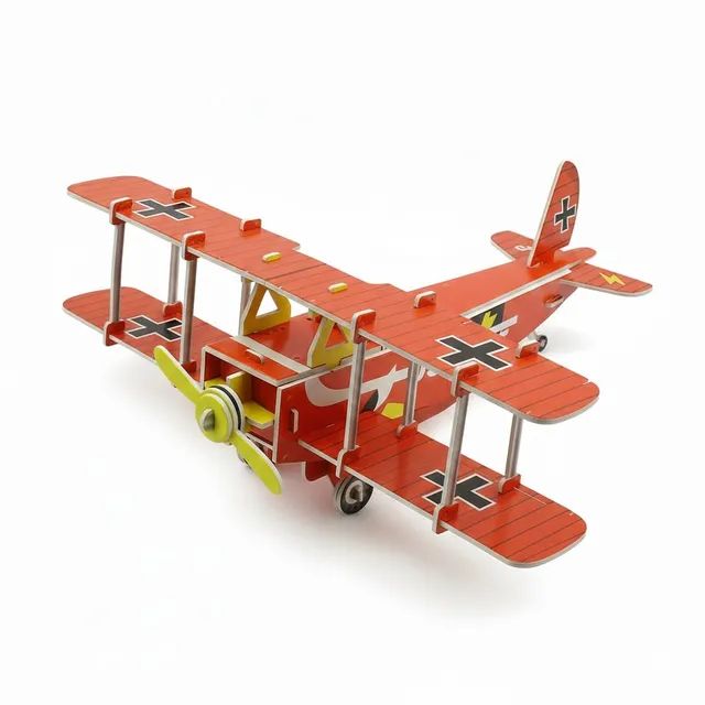 Hot Sale Aishang Diy 3d Paper Puzzle Airplane Model Kids Educational Stem Assemb