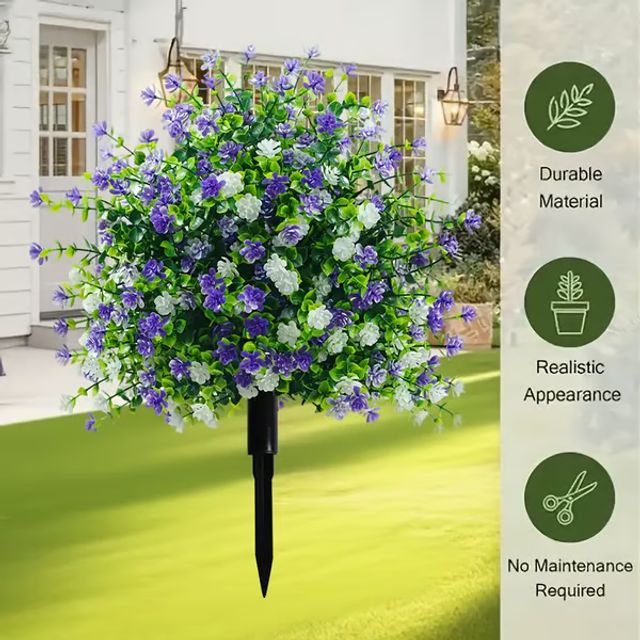 🎁last Day Sale - 50% Off🔥artificial Potted Trees With Ground Stakes🌼