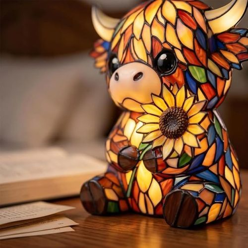 🐂memorial Day 50% Off🌻creative Highland Cow Led Night Light
