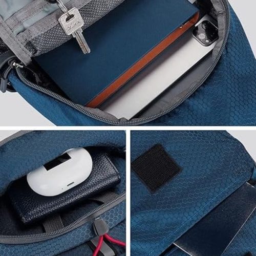 Packable Small Crossbody Sling Backpack With Side Pouch - Perfect For Hiking