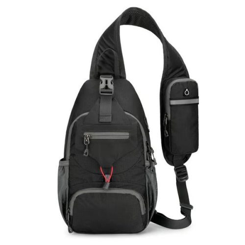 Packable Small Crossbody Sling Backpack With Side Pouch - Perfect For Hiking