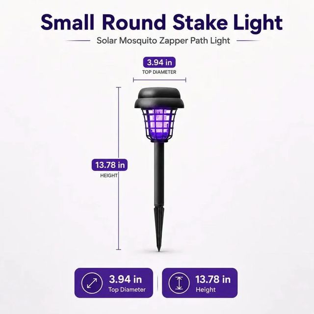 🎁hot Sale 49% Off☀️ Solar Mosquito Zapper | 2-in-1 Bug Killer & Yard Light