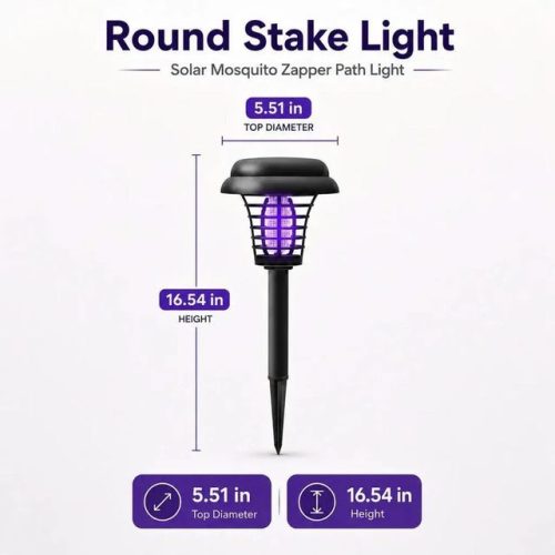 🎁hot Sale 49% Off☀️ Solar Mosquito Zapper | 2-in-1 Bug Killer & Yard Light