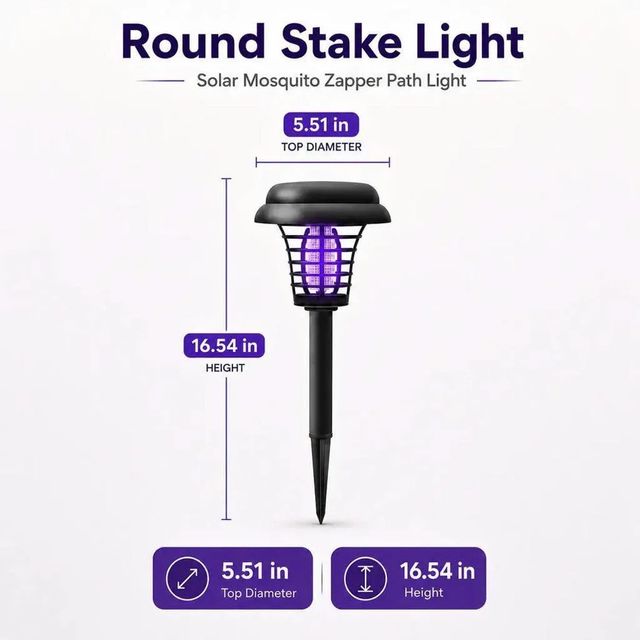 🎁hot Sale 49% Off☀️ Solar Mosquito Zapper | 2-in-1 Bug Killer & Yard Light