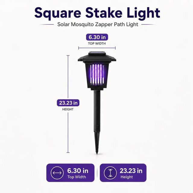 🎁hot Sale 49% Off☀️ Solar Mosquito Zapper | 2-in-1 Bug Killer & Yard Light